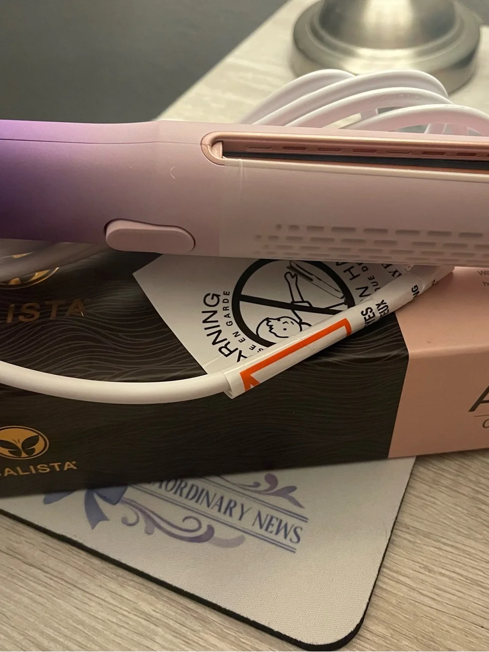 New in Box Calista Air Glide Pink & Purple Hair Styler!